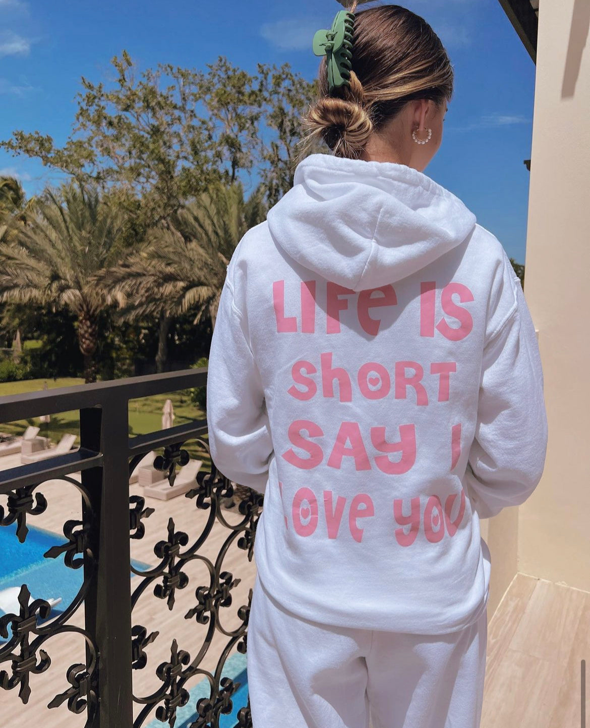 Say I Love You Pink Hoodie – One Four Three